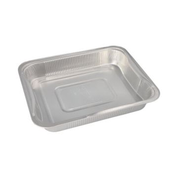 Gastronormbehälter 1/2, Alu eckig 3,4 l 5 x 26,2 x 32,2 cm