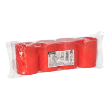 Grablichter "Stundenbrenner" Ø 5 cm · 6,5 cm rote Hülle