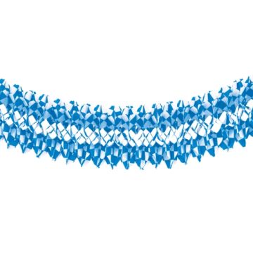 Großraumgirlande aus Papier Ø 25 cm · 10 m "Bayrisch Blau" schwer entflammbar