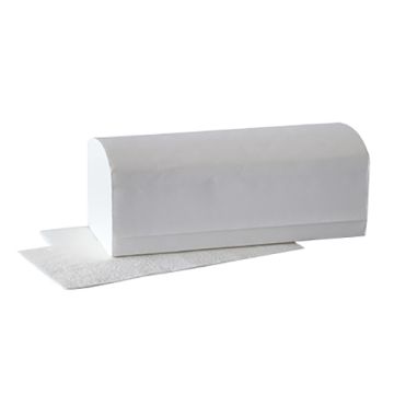 Handtuchpapier aus 2-lagigem Tissue, V-Falz, 25 x 23 cm, hochweiss "Comfort"