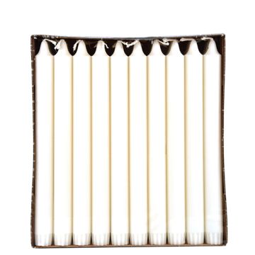 Kronkerzen weiss Ø 2,2 cm · 24 cm aus 100 % Stearin