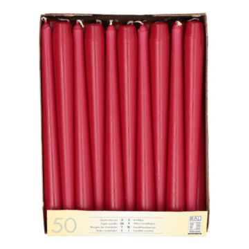 Leuchterkerzen bordeaux Ø 2,2 cm · 25 cm