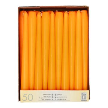 Leuchterkerzen orange Ø 2,2 cm · 25 cm