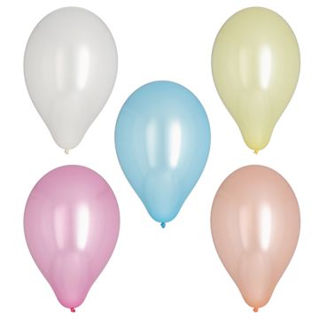 Luftballons Ø 25 cm farbig sortiert "Pearly"
