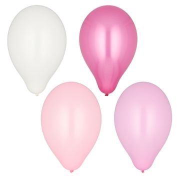 Luftballons Ø 25 cm farbig sortiert "Pink-Mix"