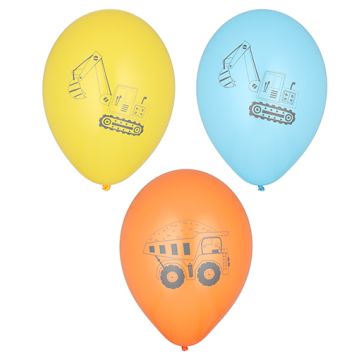 Luftballons Ø 29 cm farbig sortiert "Construction Vehicles"