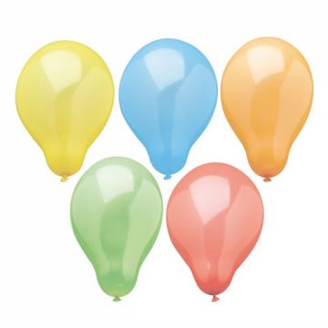 Luftballons farbig sortiert, Ø 19 cm "Rainbow"