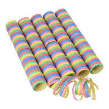 Luftschlangen 4 m "Stripes" flammhemmend