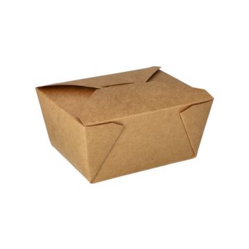 Lunchboxen, Pappe "pure" 750 ml 10,5 x 13 cm x 6,4 cm braun