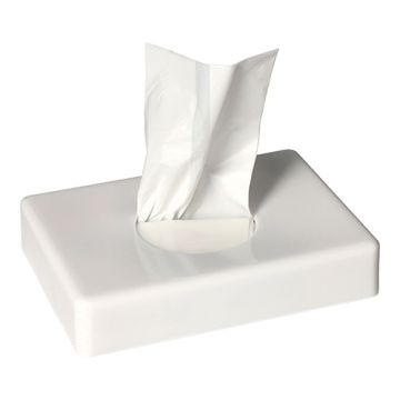 Hygienebeutelspender, weiss, 13,8 x 9,7 cm
