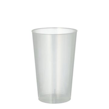Mehrweg Plastikbecher (PP), 0,3 l Ø 7,8 cm · 11,8 cm transluzent unzerbrechlich
