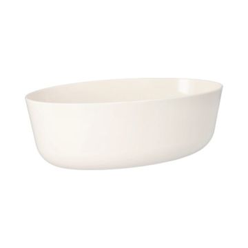 Mehrweg-Schalen oval, 2400 ml, 16,5 x 26 cm x 9,1 cm weiss "Cella" 