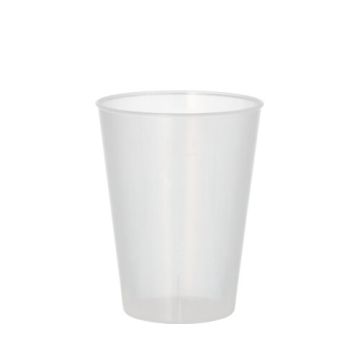 Mehrweg-Trinkbecher PP 0,2 l Ø 7,5 cm · 9,6 cm transluzent, extra stabil