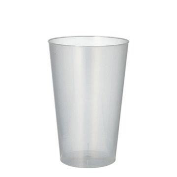 Mehrweg-Plastikbecher PP 0,4 l Ø 8,6 cm · 13 cm unzerbrechlich