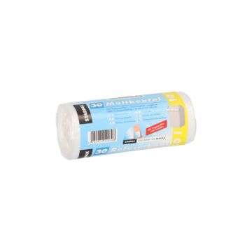 Müllbeutel mit Tragegriff, 10 l, transparent, H 42 x B 39,5 cm