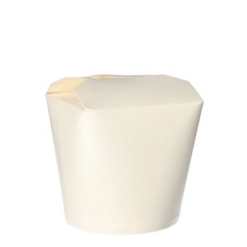 Nudelbox - Asia Box eckig 750 ml 10,1 x 10 x 9,1 cm weiss