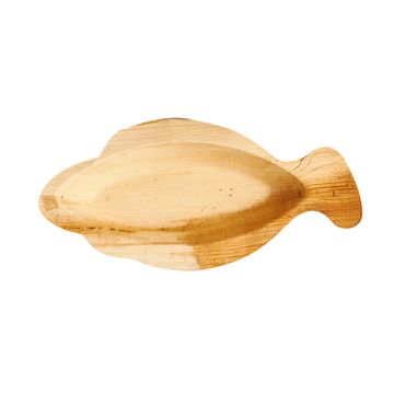 Palmblatt Teller "pure" Fischform, 24 x 11 cm