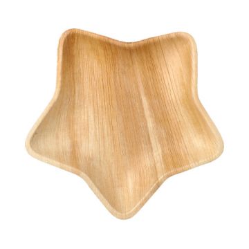 Palmblatt Teller "pure", Sternform 22,3 x 20 cm