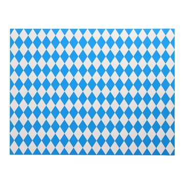 Papier Tischsets, 30 x 40 cm "Bayrisch Blau" blau/weiss