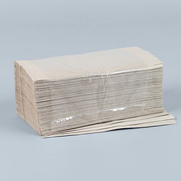 Papierhandtücher 25 x 23 cm grau "Zick-Zack" V-Falz, 1-lagig