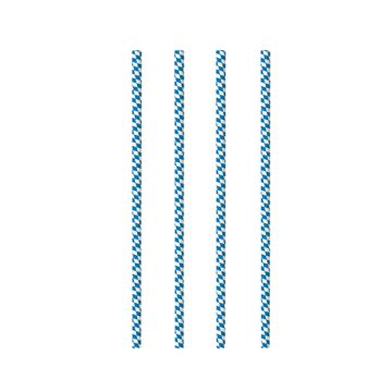 Papierstrohhalme Ø 6 mm · 20 cm "Bayrisch Blau"