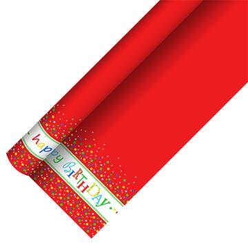 Papiertischdecke, Geburtstag, 5 x 1,2 m "Happy Birthday"