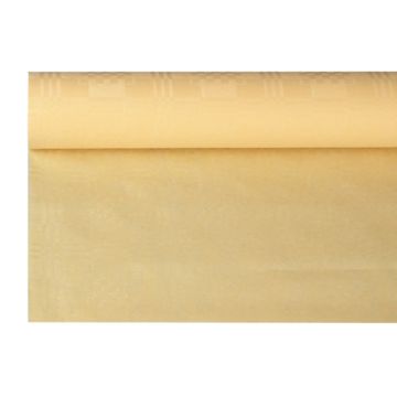 Papiertischdecke creme mit Damastprägung 8 x 1,2 m