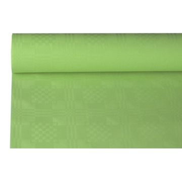 Papiertischdecke olive mit Damastprägung 8 x 1,2 m