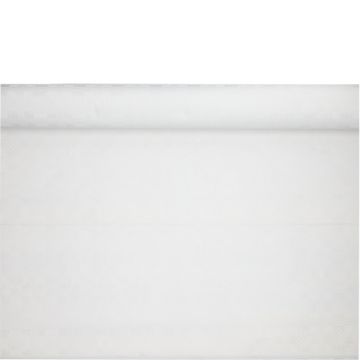 Papiertischdecke, weiss mit Damastprägung 25 x 1 m