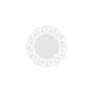 Papieruntersetzer für Teller und Tassen, rund Ø 12 cm weiss