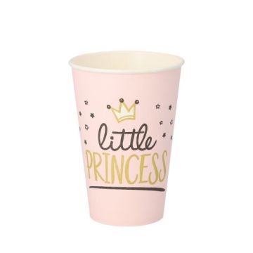 Pappbecher 0,2 l, Ø 7 cm · 9,7 cm "Little Princess"