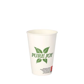 Pappbecher 0,2 l weiss "Pure Joy"