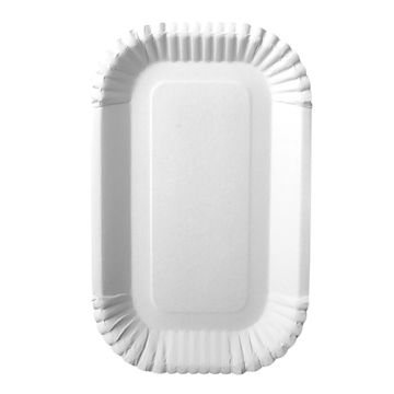Pappschalen eckig "pure" 15 x 23 x 2 cm weiss