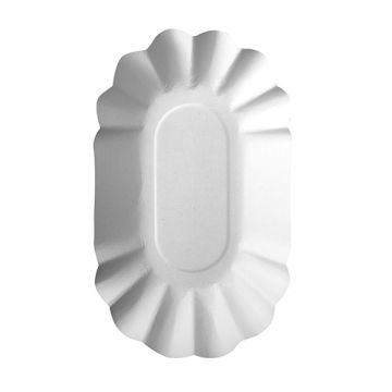 Pappschalen oval "pure" 9 x 16 cm weiss