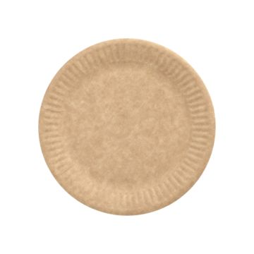 Pappteller rund "pure" Ø 15 cm braun