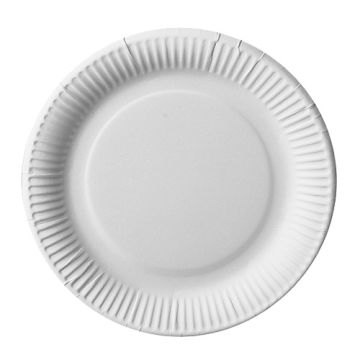 Pappteller rund "pure" Ø 23 cm, weiss, extra stark