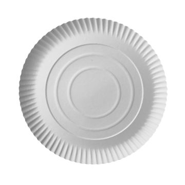 Pappteller rund "pure" Ø 26 cm weiss