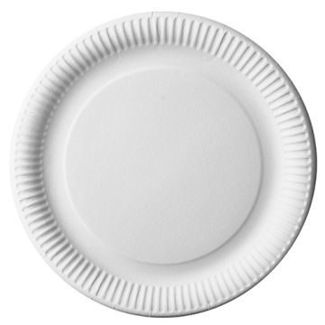 Pappteller rund "pure" Ø 29 cm weiss