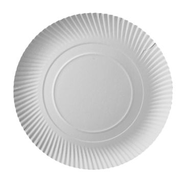 Pappteller rund "pure" Ø 32 cm weiss
