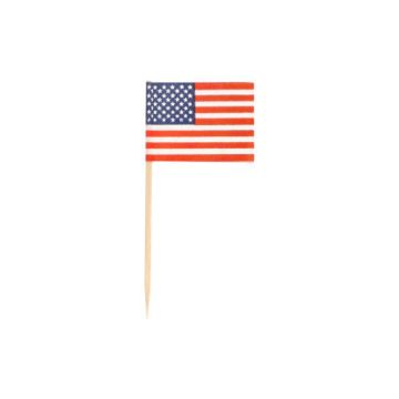 Partypicker, Flaggen 8 cm "Amerika"