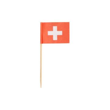Partypicker, Flaggen 8 cm "Schweiz"