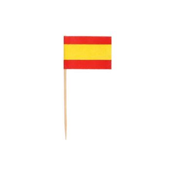 Partypicker, Flaggen 8 cm "Spanien"