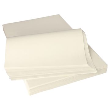 Pergamentersatz, 1/8 Bogen 37,5 x 25 cm weiss à 12,5 kg, fettdicht