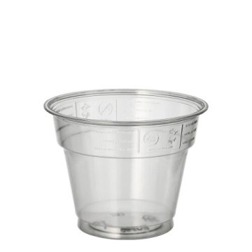 Plastikbecher (PET) "Hurricane" 0,28 l Ø 9,5 cm · 7,3 cm glasklar