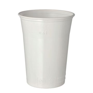 Plastikbecher (PS) 0,4 l Ø 9,5 cm · 12 cm weiss