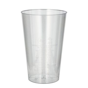 Plastikbecher (PS) 0,4 l Ø 9 cm · 13 cm glasklar