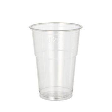 Plastikbecher R-PET, 0,25 l Ø 7,8 cm · 10,7 cm glasklar