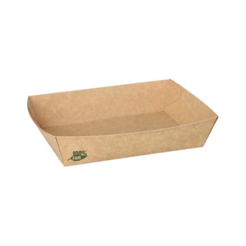 Pommes-Frites-Trays "pure" 13 x 18 cm braun "100% Fair" extra groß