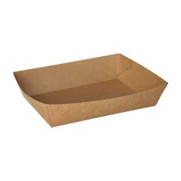 Pommes-Frites-Trays "pure" 13 x 18 cm braun extra groß