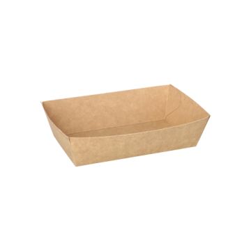 Pommes-Frites-Trays "pure" 8,5 x 13,5  cm braun mittel